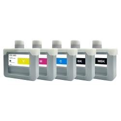 SUPERINK Compatible Canon Pfi-303 330Ml Ink Combo Mbk/bk/c/m/y By
