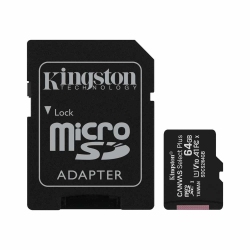 KINGSTON 64GB Microsdxc Class 10 Flash Memory Card 2 Pack | In Black