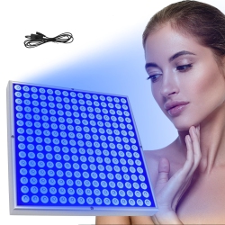 MYACUC Home Self Skin Tanning Light for Face Body, 225PCs Leds 460Nm Large Area Lighting Face Lamp Hanging Use Skin Light In Blue