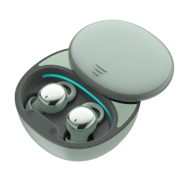 MYACUC Noise Blocking Earbuds for Sleep With Travel Charging Case Mini In-Ear Buds for Back And Side Sleepers (Green)