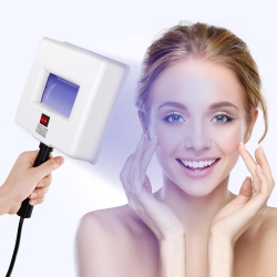 MYACUC Woods Lamp Skin Analyzer, Portable Magnifying Analyzer Facial Woods Lamp With Shade Cloth, Woods Lamp for Skin Testing Home Use Salon Spa Machine