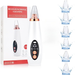 MYACUC Blackhead Remover Vacuum, Black Head Remover for Face, Blackhead Extractor With 6 Suction Probes, USB Charging Pores Cleaning Vacuum for Women Men