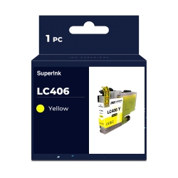 SUPERINK Compatible Brother Lc406 Ink Cartridge By In Yellow