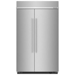 Open Box - KitchenAid 48" 30 Cu. Ft. Side-By-Side Refrigerator (KBSN708MPS) - Stainless - Perfect Condition