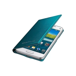SAMSUNG Galaxy S5 Mini Flip Case Cover - Metallic In Green