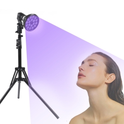 MYACUC Tanning Lamp 54W 460Nm Sun Lamp Adjustable Stand 38"-79" Skin Tanning Light Light Bronzer With Tripod Stand for Face Body In Purple