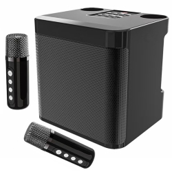 MYACUC Portable Karaoke Machine, Bluetooth Karaoke Speaker With 2 Wireless Microphones for Indoor/outdoor Party, Gathering