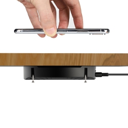 MYACUC Invisible Wireless Charger, 30MM Under-Desk Charging Pad for Iphone15/14/13/12/11//samsung/lg/google Phones