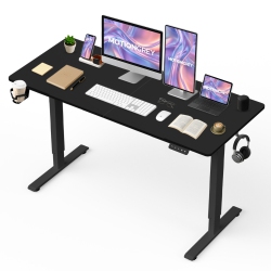 MOTIONGREY Ergo2 - Adjustable Electric Standing Desk \w Memory Settings - 55" X 24" Top Frame - Ergonomic Desk for Home And Office - \w Cup Holder