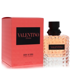 VALENTINO Donna Born In Roma Fantasy By Eau De Parfum Spray 3.4 OZ In Coral