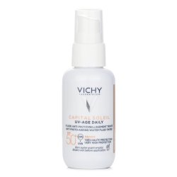 VICHY Capital Soleil Uv Age Daily Anti Photo Ageing Water Fluid Tined Spf 50 (for All Skin Types) - 40Ml