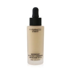 MAC Studio Waterweight Foundation Spf 30 - # Nc25 (Light With Golden Undertone) - 30Ml/1OZ In Peach