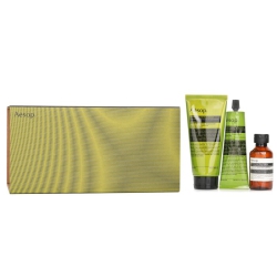 AESOP Rousing Rhythms Set: Geranium Leaf Body Cleanser 100Ml+Geranium Leaf Body Balm 100Ml+Geranium Leaf Body Scrub 180Ml - 3P