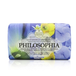 NESTI DANTE Philosophia Natural Soap - Collagen - Azalea Ambrosia Nectar & Starfruit With Vegetal Collagen & Ginseng - In Blue