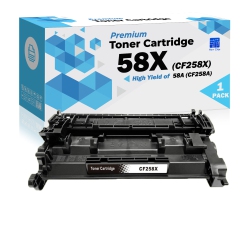 ULTMAX Ultra Toner® Compatible HP 58X Cf258X High Yield Toner Cartridge Of HP 58A Cf258A - HP Laserjet Enterprise M406Dn Mfp M430F M304 M305D