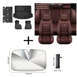 Custom All-Weather Floor Mats, Trunk Liner, Sunshade & Luxury Seat Covers for BMW X3 (2018-2024)