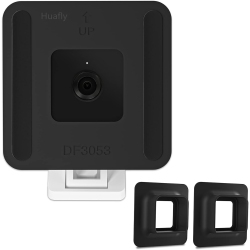 HUAFLY Window Mount for Wyze Cam V3 – 2-Pack Anti-Glare Silicone Brackets