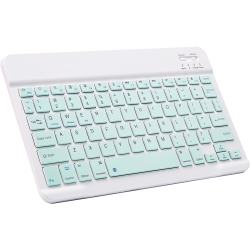 RISOKEYS Ultra-Slim Bluetooth Keyboard Portable Mini Wireless Keyboard Rechargeable(10 Inch Green)
