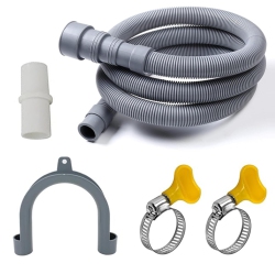 MYACUC 6.56Ft (2M) Washing Machine Drain Hose Extension Kit for Flexible Corrugated Dishwasher Drain Washing Machine