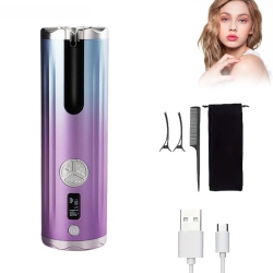 MYACUC Portable Electric Curler USB Rechargeable Automatic Curler 6-Speed Temperature Control Suitable for Travel, Home Use