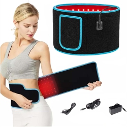 MYACUC Light Therapy Belt Electric Heating Belt With Controller, Stomach And Uterus Warming Belt for Travel And Home In Red