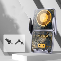 YOULIGHTS Wireless Car Charger, Car Mount Wireless Charger, Auto Clamping, Air Vent Holder Included, Phone Charger for Car, Wireless Charger for Car