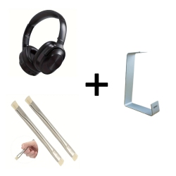 40H Wireless Over-Ear Headphones, Noise Cancelling + Aluminum Stand & Cleaning Brushes
