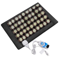 TOYTEXX Heating Pad \w Jade Stones – Large 24"x38" Heated Therapy Mat for Pain Relief, Smart Digital Controller, Deep Penetration Heat for Back