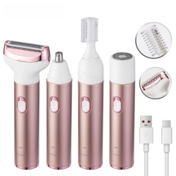 MYACUC Electric Razor for Women Removal Women's Cordless Portable 4 In 1 Painless Shaver, ​for Body Face Shavers Nose Hair Trimmer Bikini Area