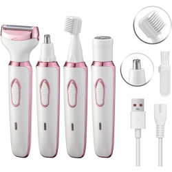 MYACUC Electric Razor for Women 4 In 1 Rechargeable Painless Body Razors And Facial Hair Remover for Bikini Leg Body Face Underarm