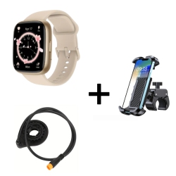 2025 Smart Watch 1.83" with Sports Modes & Call Reminder + Bike Phone Mount & Pedal Assist Sensor for E-Bikes