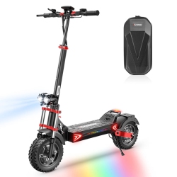 ISCOOTER Ix8 Folding Electric Scooter(2400W Motor/70Km Range/ 61Km/h Top Speed/12"off - Road Solid Tires/dual Front & Rear Suspension/app