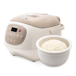JOYDEEM Ceramic Rice Cooker, 6 Cups Uncooked Rice Cookers With Pure Ceramic Inner Pot, Healthy & Pfoa Free, 3L, Dfb-C300