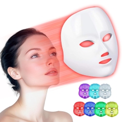 MYACUC Light Therapy Mask for Face, 7 Colors Led Facial Skin Care Mask, Led Face Mask Light Therapy for Skin Care Anti-Aging In Red