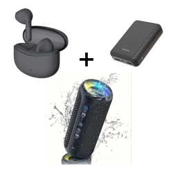 True Wireless Earbuds, 12000mAh Battery Pack for Heated Vests, & 40W Waterproof Speaker – Perfect for Travel, Sports, and Gifts