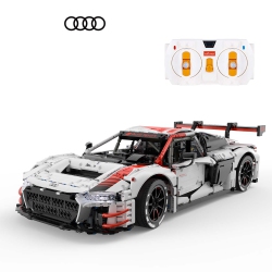 RASTAR 1:8 Scale Audi R8 Gt3 Remote Control Model Building Car Set - 431 Piece, Collectible Sports Car