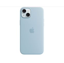 APPLE Refurbished (Good) Silicone Fitted Soft Shell Case With Magsafe for Iphone 15 Plus - Mwnh3Zm/a In Light Blue