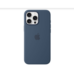 APPLE Refurbished (Good) Silicone Fitted Hard Shell Case With Magsafe for Iphone 16 Pro Max - Denim Myyu3Zm/a