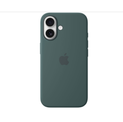 APPLE Refurbished (Good) Silicone Fitted Hard Shell Case With Magsafe for Iphone 16 - Lake Myy83Zm/a In Green