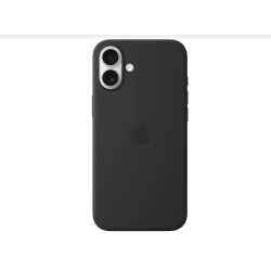 APPLE Refurbished (Good) Silicone Fitted Hard Shell Case With Magsafe for Iphone 16 Plus - Myy93Zm/a In Black