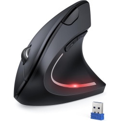 TECKNET Ergonomic Mouse 4800 Dpi Silent Mouse 5 Adjustable Dpi Wireless Mouse 2.4G Vertical Mouse 6 Buttons Computer Mouse