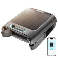 AIPER Surfer S2 - 24/7 Solar-Powered Automatic Robotic Pool Skimmer With Debrisguard, App Compatibility, Anti-Stranding