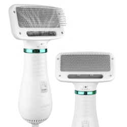 MYACUC Pet Hair Dryer, 2 In 1 Portable Home Pet Hair Dryer With Slicker Brush And Fur Remover, Pet Grooming for Small Large Dogs And Cats
