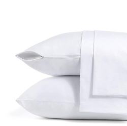 CANADIAN LINEN Cotton Pillow Protector Full Zipper Encasement 20"x26" Standard 2 Pack Soft Breathable Natural Cooling Fabric Bed Bug Proof Pillow