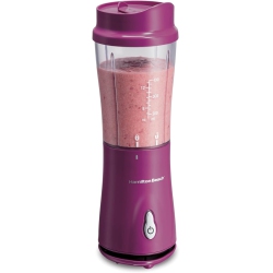 HAMILTON BEACH ® Personal Blender With Travel Lid, 14 OZ, Raspberry, 51131G