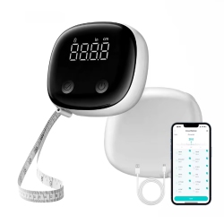MYACUC Smart Body Measuring Ruler With App, Led Display Rechargeable Measuring Ruler for Fitness And Weight Loss Measurement