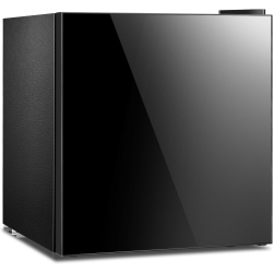 KISMILE Mini Fridge \w Freezer, 1.6 Cu.ft Compact Refrigerators \w Removable Shelves, Reversible Single Door Small Fridge for Apartment, Home