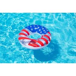 SWIMLINE Inflatable Americana Glitter Swimming Pool Ring - 30
