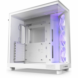 NZXT H6 Flow RGB Compact Dual-Chamber Mid-Tower Airflow Case With RGB Fans (Cch61Fwr1)