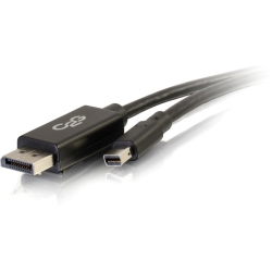 C2G 6Ft Mini Displayport to Displayport Adapter Cable 4K 30Hz - (54301) In Black